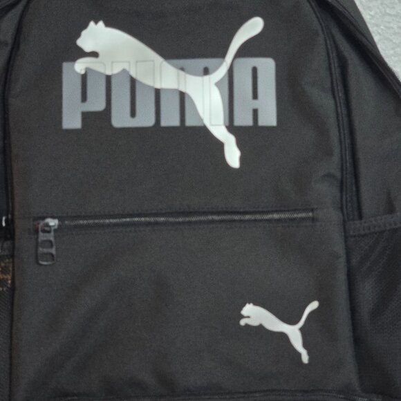 Puma Daily Backpack w Laptop Sleeve. Black.  Footwear compartment.  Nwt. - Picture 2 of 9